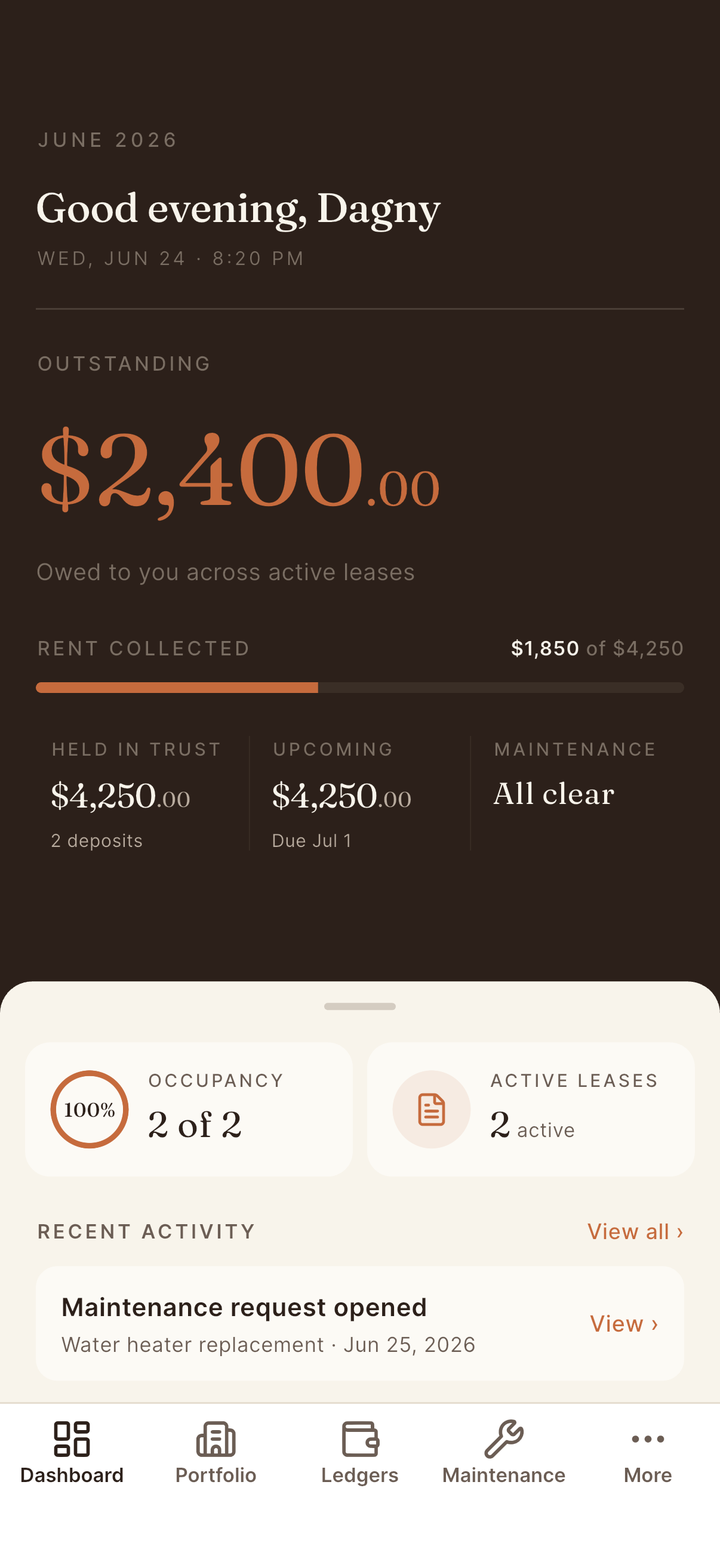 Gault dashboard screen